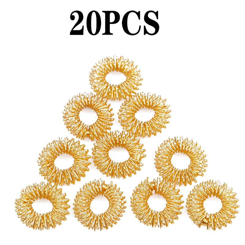 Acupuncture Finger Massage Rings 5 pcs Set