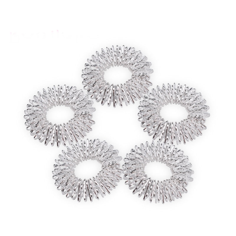 Acupuncture Finger Massage Rings 5 pcs Set