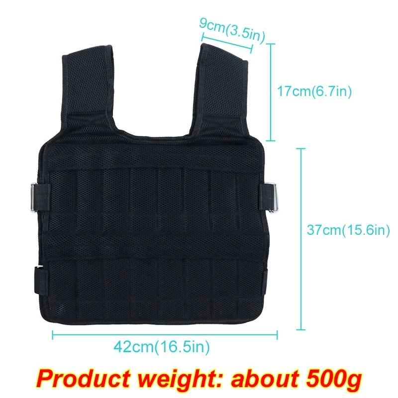 Exercise Training Adjustable Weighted Vest