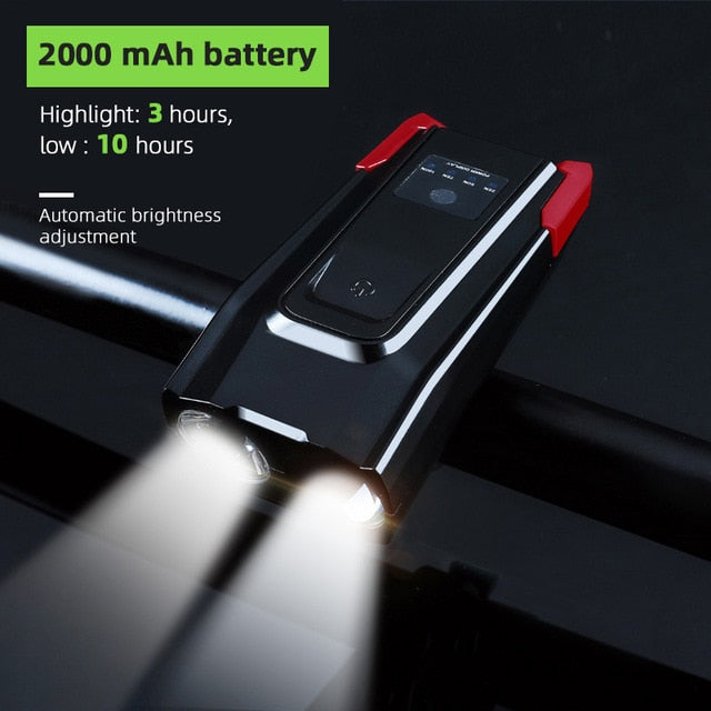 4000 mAh Bicycle Front Light