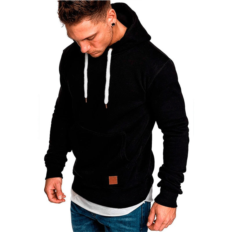Polyester Men's Hoodie for Fitness