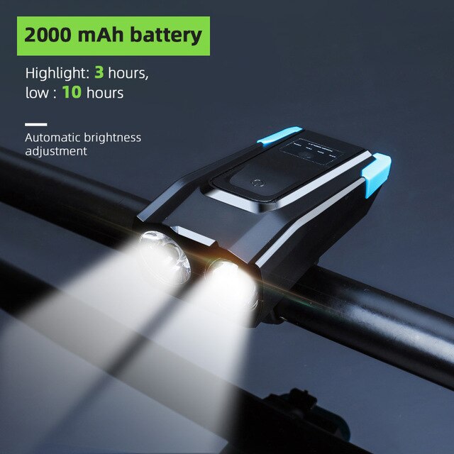 4000 mAh Bicycle Front Light