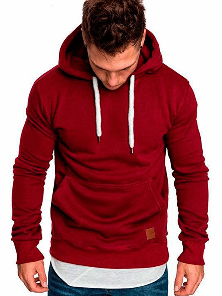 Polyester Men's Hoodie for Fitness