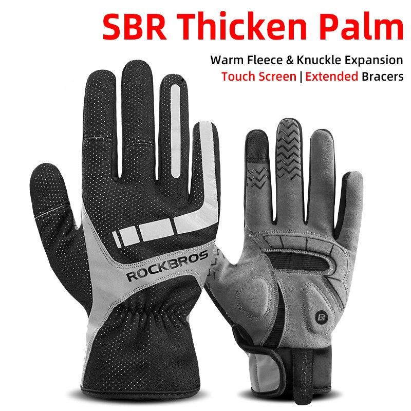Two tone Design Thermal Bike Gloves