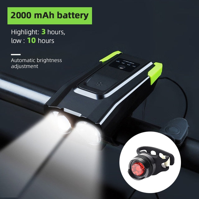 4000 mAh Bicycle Front Light