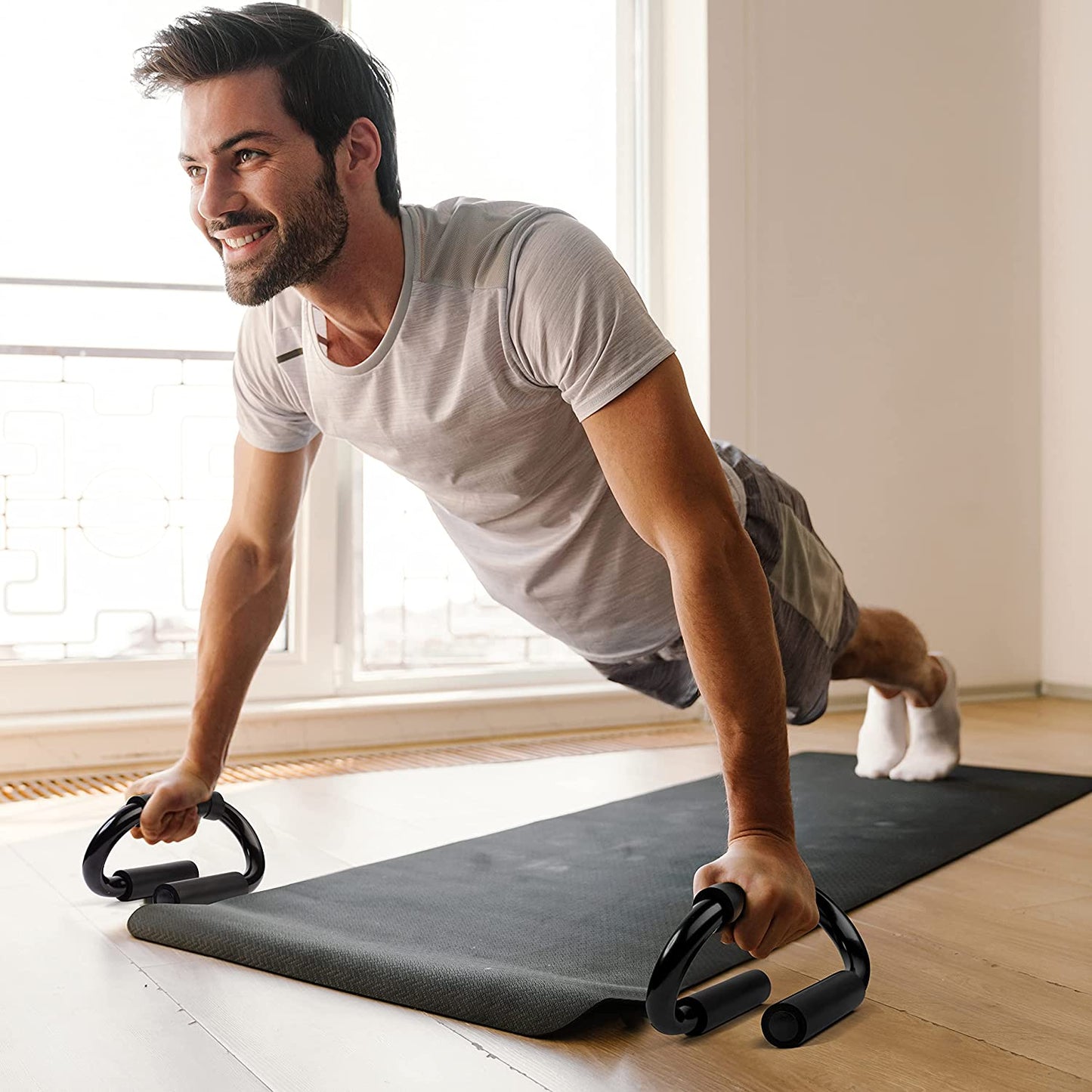 Non-Slip Push-Up Bars for Strength Training