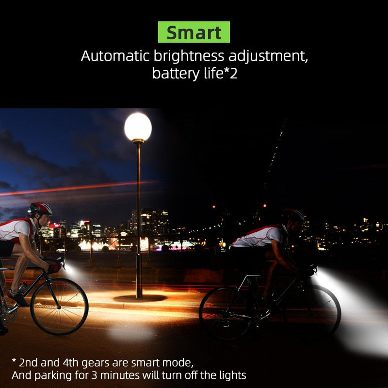 4000 mAh Bicycle Front Light