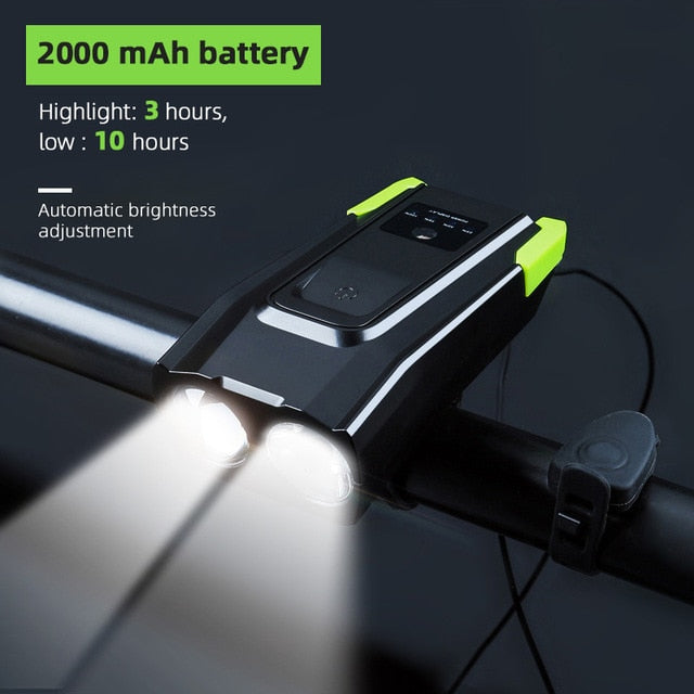 4000 mAh Bicycle Front Light