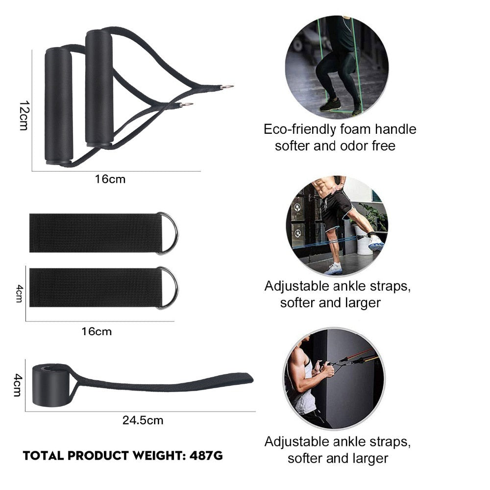 Crissfit Resistance Bands 11 Pcs Set