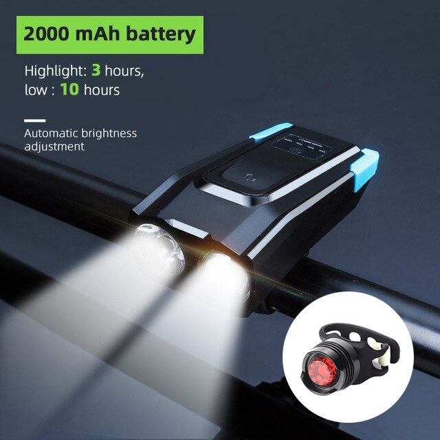 4000 mAh Bicycle Front Light