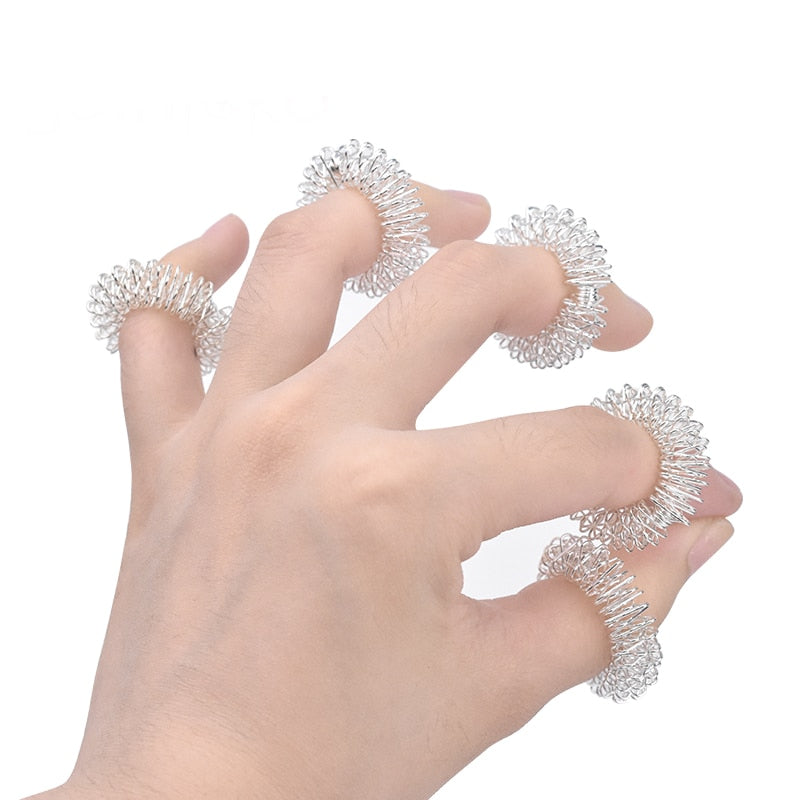 Acupuncture Finger Massage Rings 5 pcs Set