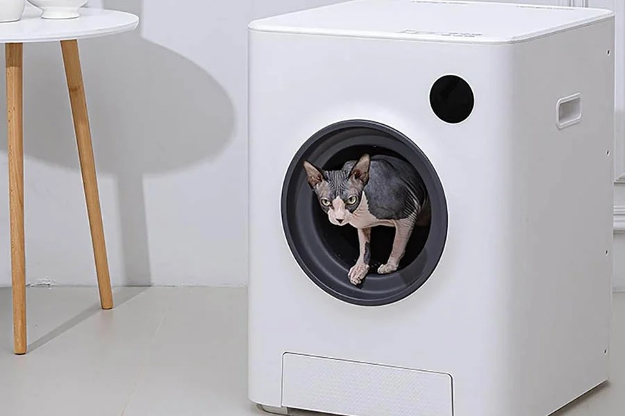 easy clean cat litter box